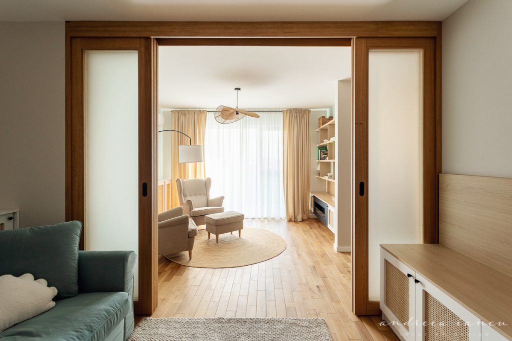 Summer seaside apartment, living room view.